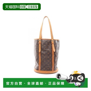 日本直邮中古LV路易威登女包C级85新Bucket 防水帆 GM菜篮子涂层