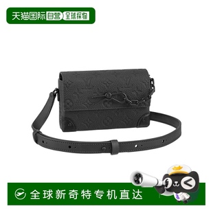 钱包 欧洲直邮LV 路易威登 Steamer男士 黑色压花牛皮可穿戴式