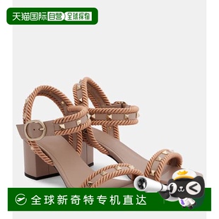 香港直邮Valentino 女士 1h可退 华伦天奴 铆钉皮质凉 Torchon