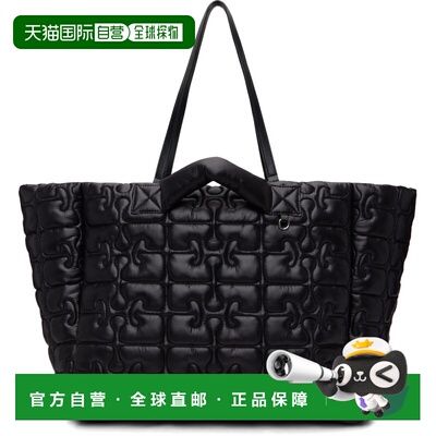 1h可退 香港直邮潮奢 GANNI 甘尼 女士 黑色 Quilted Re-Tech XXL