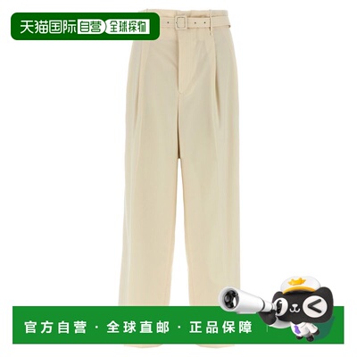 1h可退 香港直邮AURALEE 女士 羊毛长裤 A25SP04MTIVORY beige米