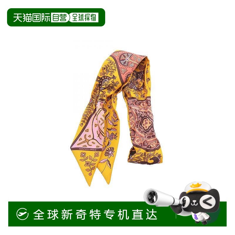 1h可退 日本直邮中古Hermes爱马仕女B级9新Twilly小丝巾丝绸围巾/