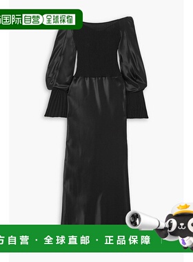 1h可退 香港直邮Gabriela Hearst 女士 Gilman 露肩罗纹羊绒斜纹