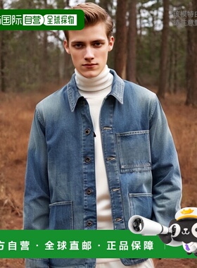 1h可退 日本直邮MINEDENIM 男士复古风格牛仔外套夹克 24108001