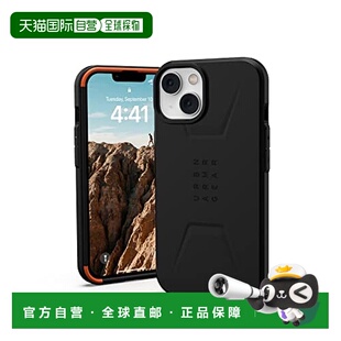 【日本直邮】Urban Armor Gear 苹果14手机壳 CIVILIAN 黑色