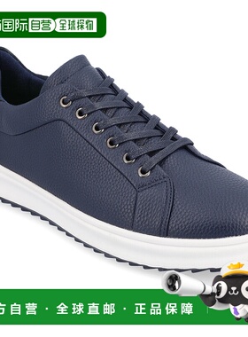 自营 vance co.Vance男式Robby中宽休闲运动鞋-海军蓝 美国奥莱直