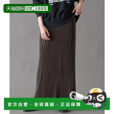 1h可退 日本直邮SHIPS 女士千鸟格子半身裙百褶裙 313250642