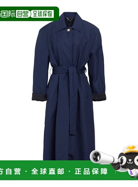 香港直邮magda butrym 女士 长款夹克 blue蓝色 舒适时尚风衣