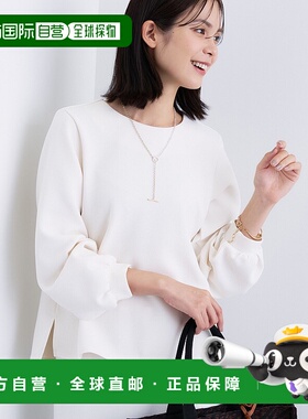 1h可退 日本直邮INDIVI 女装 宽松袖口设计 时尚T恤  12714010202