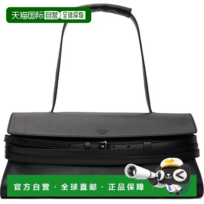 1h可退 香港直邮Moschino 莫斯奇诺 女士 黑色 Tie Me 单肩包 MC4