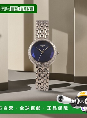 【日本直邮】TECHNOS天克诺石英手表宝蓝×银满天星切割镜面T9900