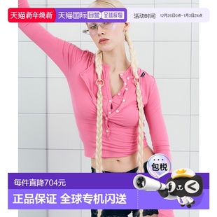 LONG CALIE女士女装 LAYERED SLEE T恤CA25ALT001PKF 韩国直邮AS