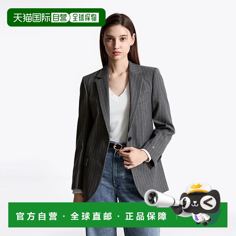 韩国直邮TOMMY HILFIGER 细条纹西装外套 T22F7WJB080WT10CT