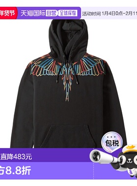 香港直邮Marcelo Burlon 翅膀印花连帽卫衣 CMBB007S16068029