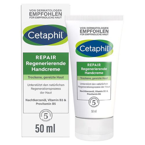 欧洲直邮德国药房Cetaphil丝塔芙保湿修复护手霜50ml干性过敏肌肤