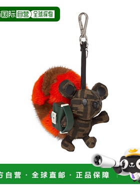 香港直邮FENDI 男士吊坠 7AS410AYECF1U87 AW2025 红色 FENDI FUR