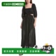 美国奥 Cut 自营Vitamin Maxi Cierra Linen black Out Dress