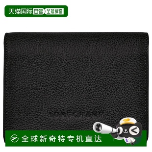 高档时尚 欧洲直邮longchamp珑骧女士牛皮革折叠零钱包正品 高级感