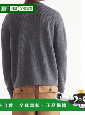 香港直邮Maison Kitsune 罗纹针织开衫 NM00501KT1093长袖羊绒