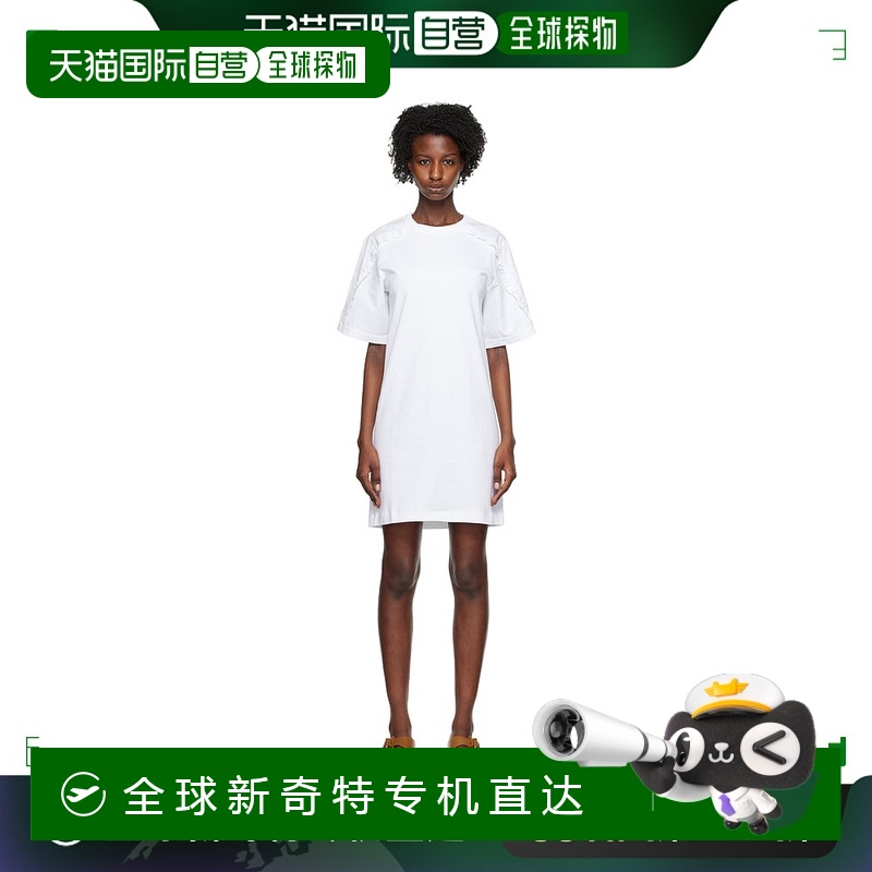 香港直邮潮奢 SEE BY CHLOÉ 女士 白色荷叶边连衣裙 CHS23UJR2109