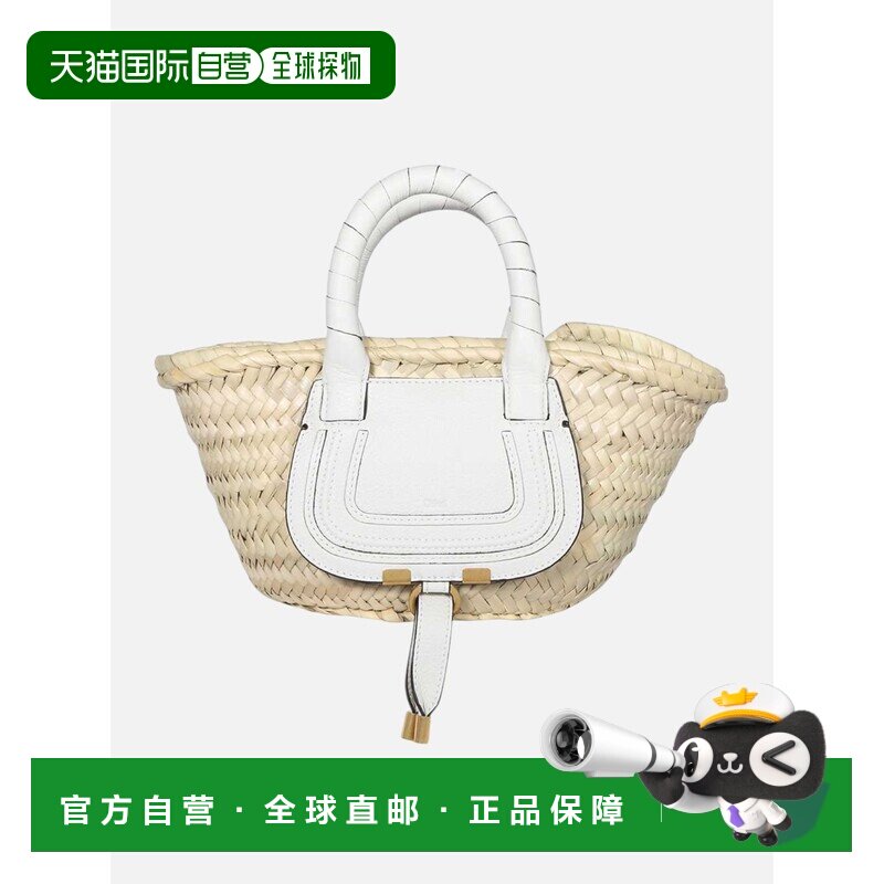 香港直邮CHLOÉ 女士手提包 C22SS732G58101 AW2022 白色 徽标手提
