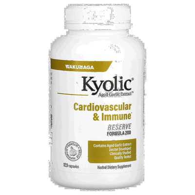 香港直发KYOLIC胶囊陈蒜提取物草本膳食补充剂无麸质120粒大蒜