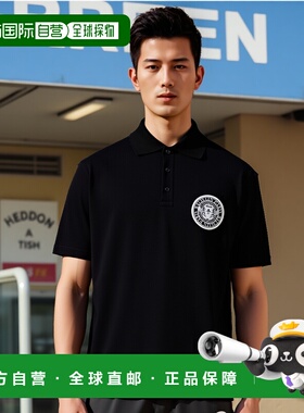 香港直邮BALMAIN 男士T恤 EH1GC026BC94EAB SS2025 黑色 带“Coin