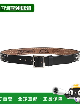 1h可退 日本直邮LASTMAN WLFHDxLSTMN 男士 皮质腰带 独特铆钉设