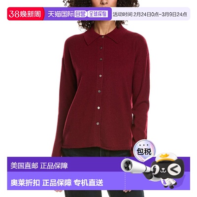 自营InCashmere Shirt Style Wool & Cashmere-Blend Sweater - r