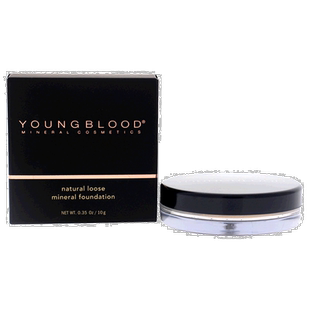 美国直邮Youngblood活力素女士天然矿物粉底液-裸米色10ml正品