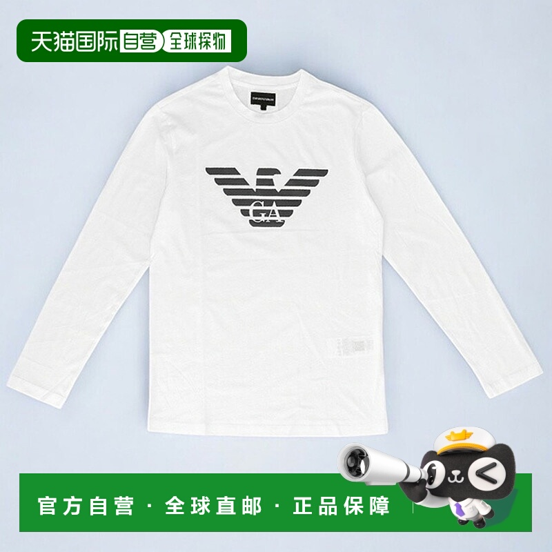 日本直邮EMPORIO ARMANI 男士T恤 8N1TN81JPZZ 0147 M 白色