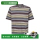 香港直邮Sacai 男士 水平条纹T恤 1h可退 2603985M615 brown棕色