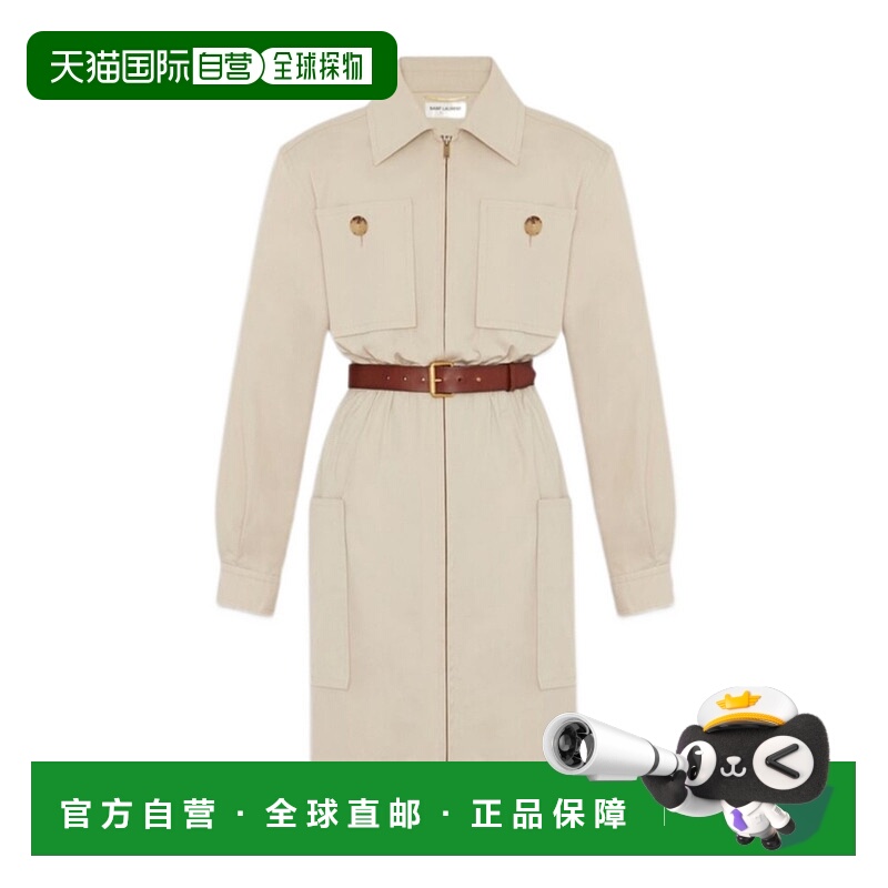香港直邮Saint Laurent SAHARIENNE拉链连衣裙 786557Y3A99