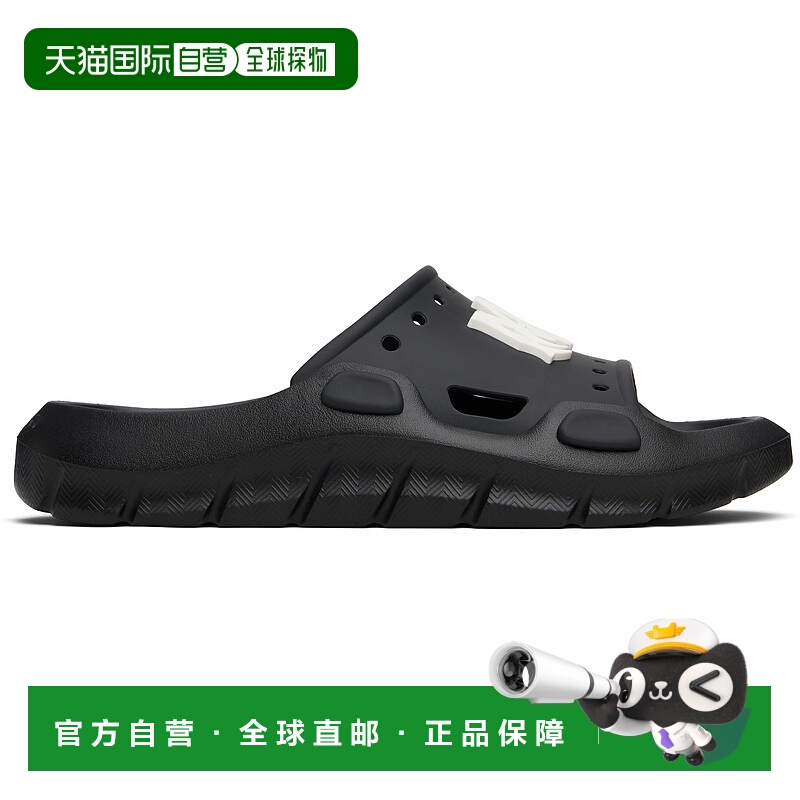 香港直邮AMIRI 男士 黑色 Sunday 拖鞋 AMFOSL1003新款