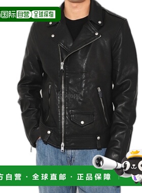 Allsaints夹克男款日常出行时尚黑色简约ML025N拉链翻领春秋季