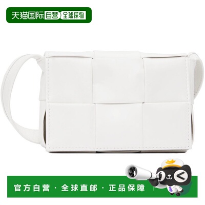 1h可退 香港直邮Bottega Veneta 葆蝶家 男士 白色 Cassette 单肩