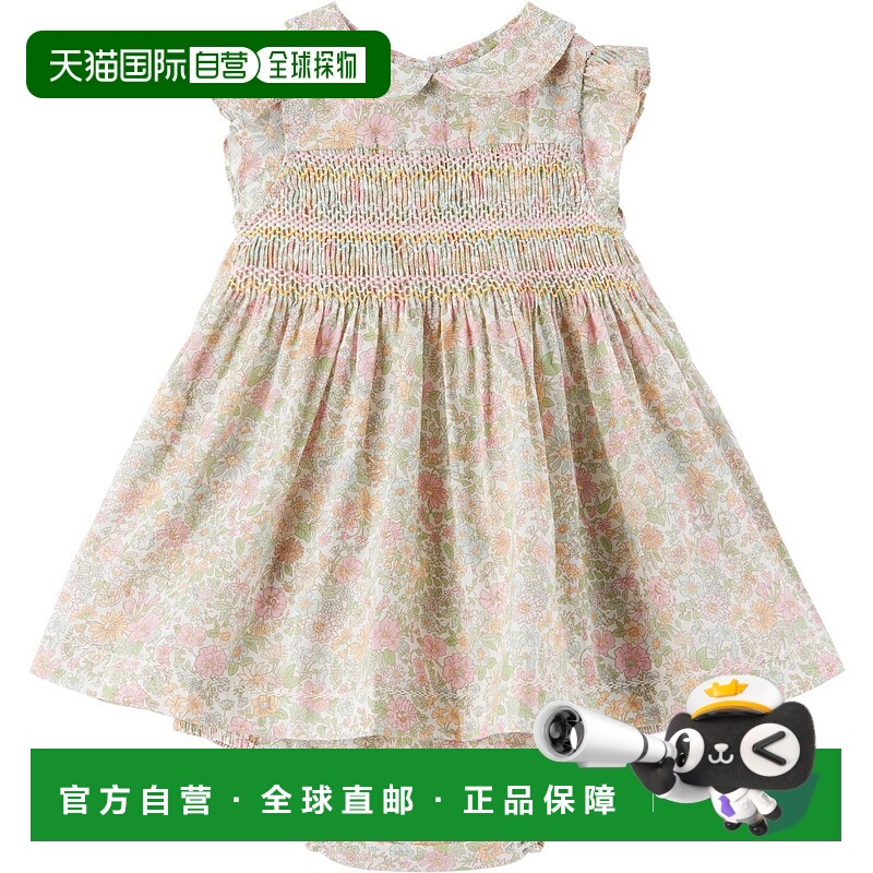1h可退 香港直邮潮奢 Bonpoint 女童 多色 Eleanore Smocked 婴儿