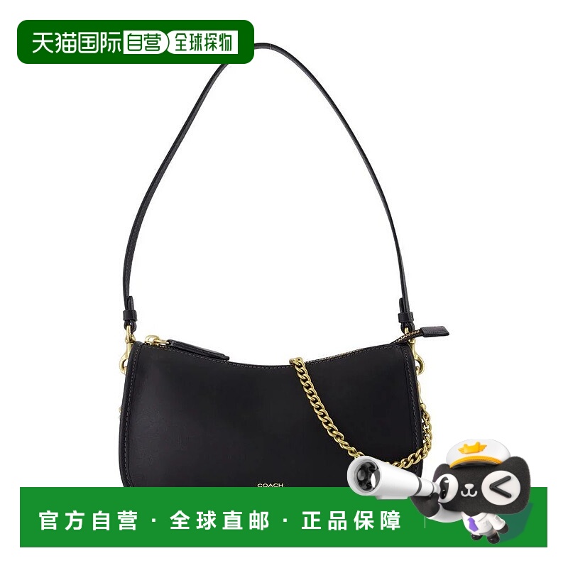 1h可退 香港直邮COACH 女士单肩包 CCC36 AW2025 黑色 Coach Wave