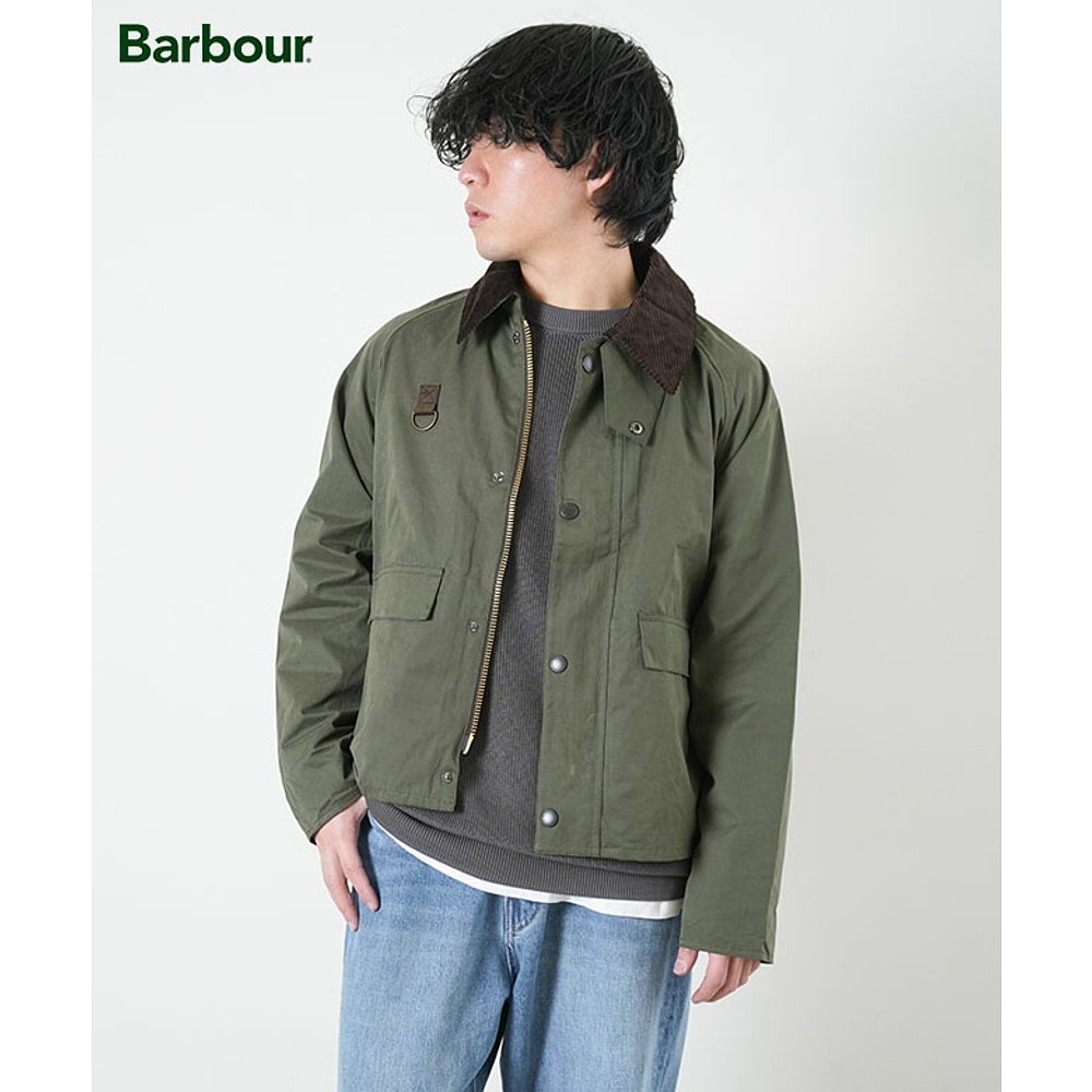 日本直邮BarbourOSSPEY休闲棉质短款夹克无油夹克Spey桃色
