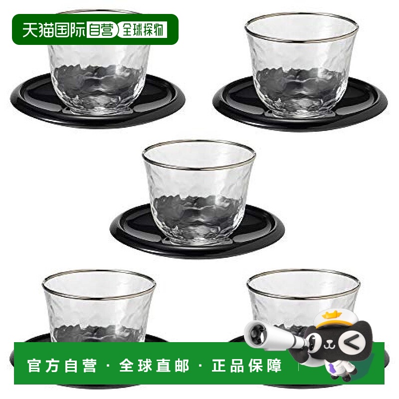 【日本直邮】TOYO SASAKI GLASS大玻璃杯170ml冷茶银之月5个G079-