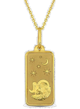 自营 10k 金 Mimi & Max 白羊座星座项链 - 黄金 美国奥莱直发