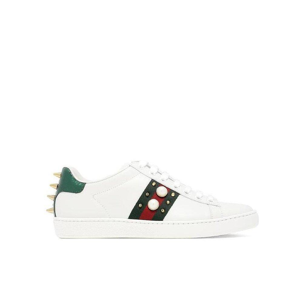 Gucci Ace铆钉休闲运动鞋 431887A38G0