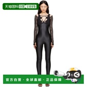 香港直邮versace 范思哲 女士 1h可退 黑色镂空连身裤 E75HAN000E