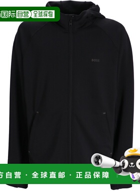 1h可退 香港直邮BOSS 波士 男士 Hugo Active Stretch 拉鍊連帽衫