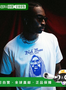1h可退 日本直邮HUF 男/女装 Isaac Hayes联名 Black Moses 重磅T