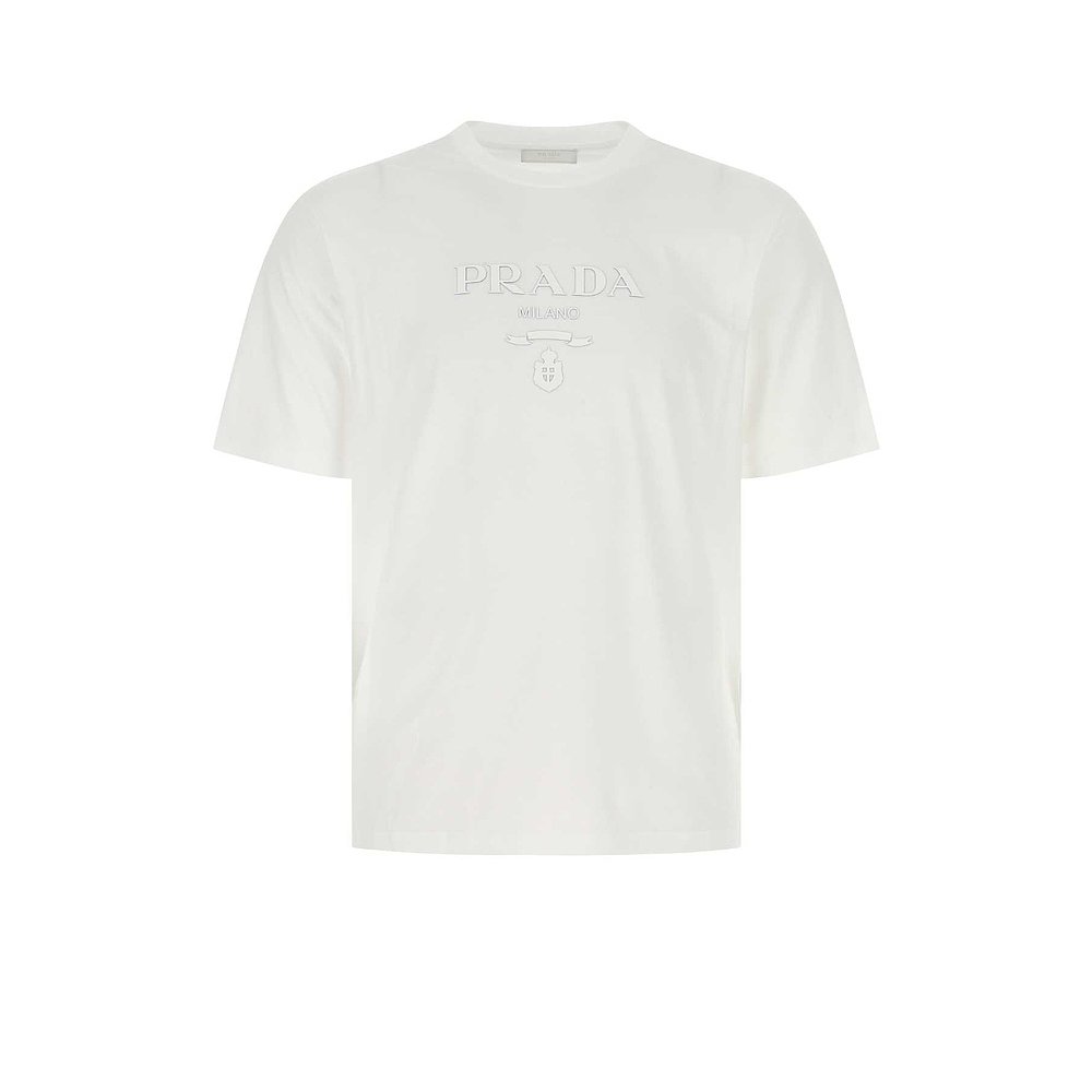 PRADA 男士T恤 UJN815S2211052F0009-0 SS2025 白色