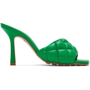 潮奢 Bottega Veneta 葆蝶家 女士 绿色衬垫凉鞋 592015VBRR0