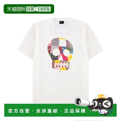 1h可退 香港直邮Paul Smith 男士 T恤 M2R011RVP579401 white白色