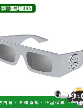 香港直邮Gucci 古驰 女士 几何框太阳镜 GG1646S grey灰色 舒适时