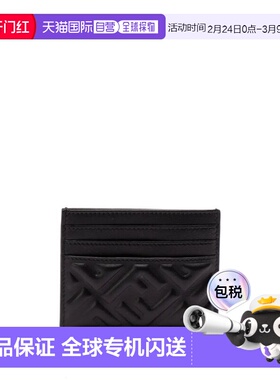 香港直邮FENDI 女士钱包 8M0445AAJDF0KUR SS2026 黑色 FF MOTIF